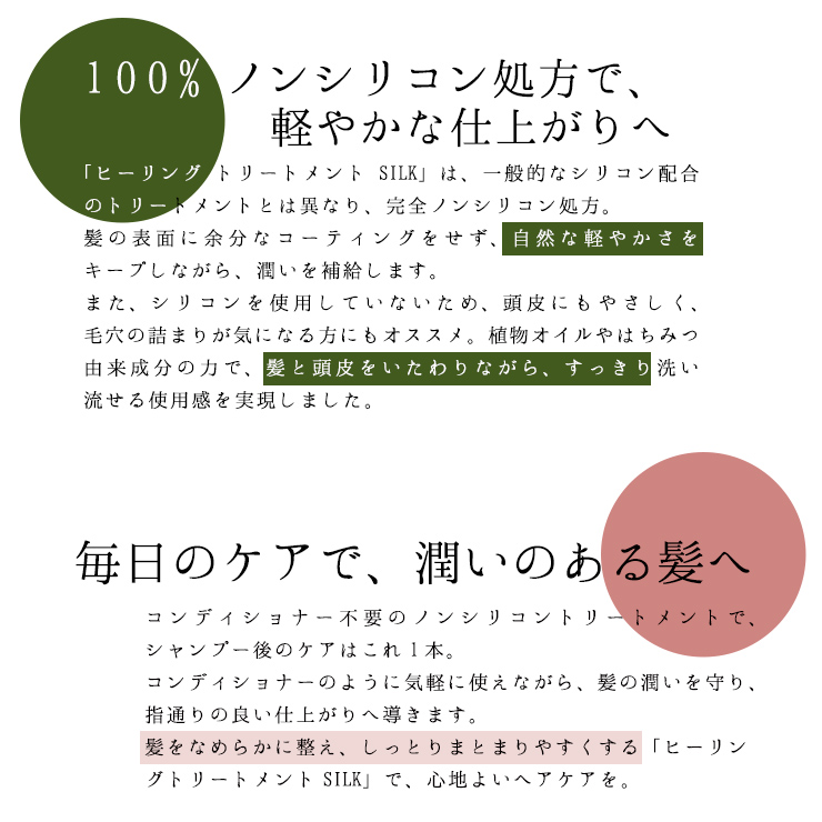 ノンシリコン処方